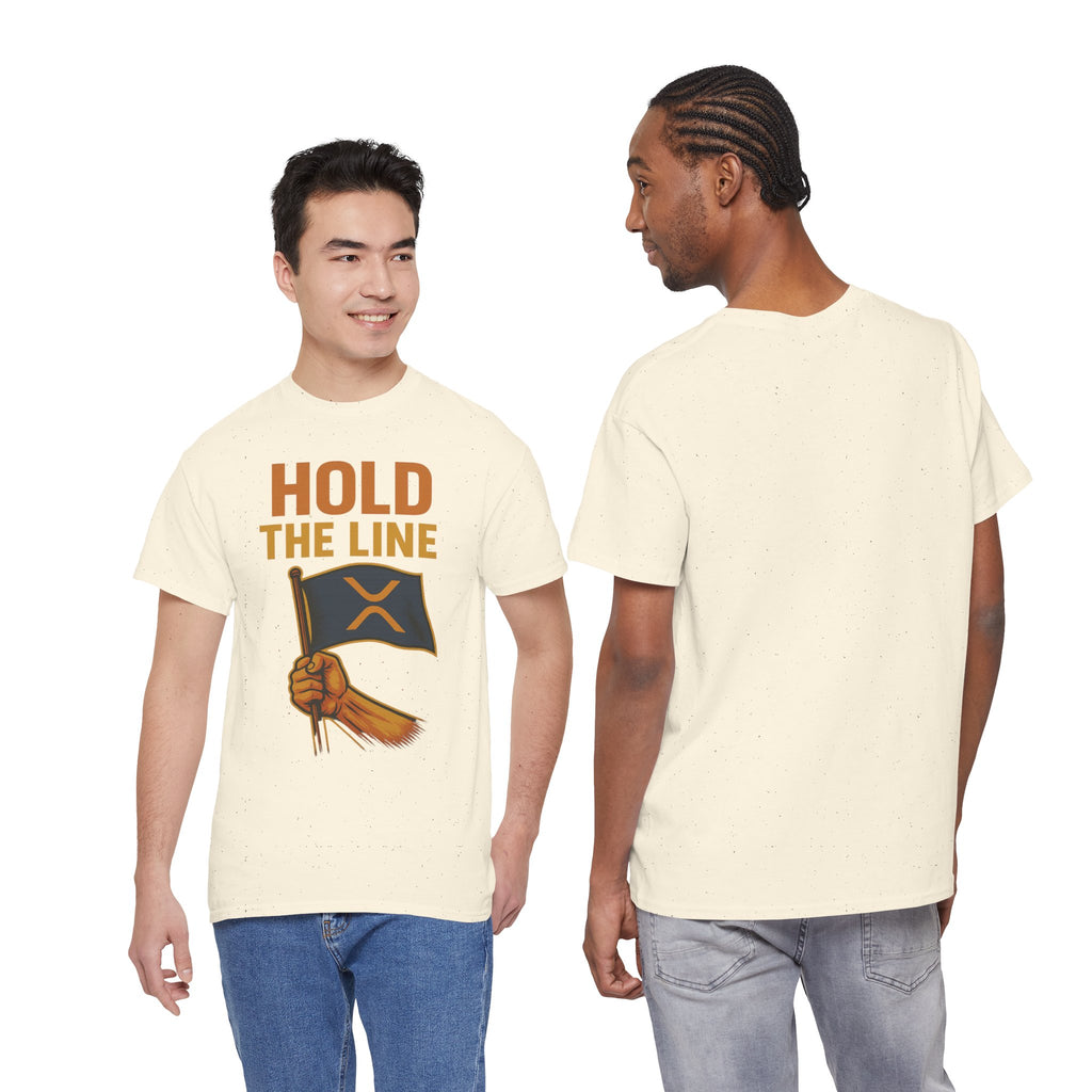 Hold The Line Tee — Bold Flag Graphic Cryptocurrency XRP Shirt