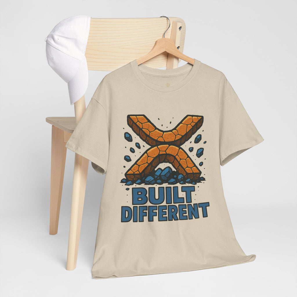 Built Different T-Shirt — Rugged Crypto X Design Tee
