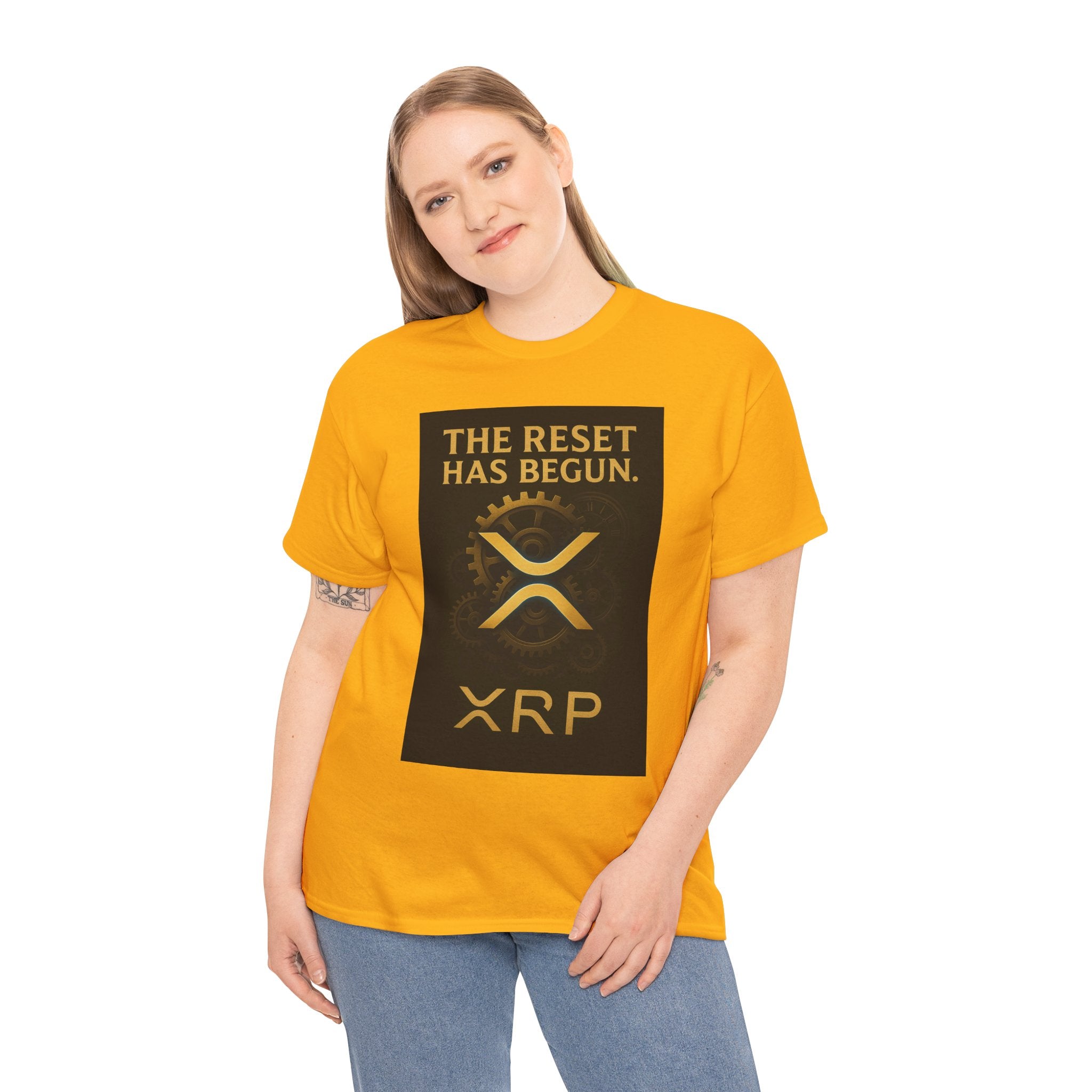 XRP Crypto Tee — "The Reset Has Begun" Bitcoin Alternative Shirt