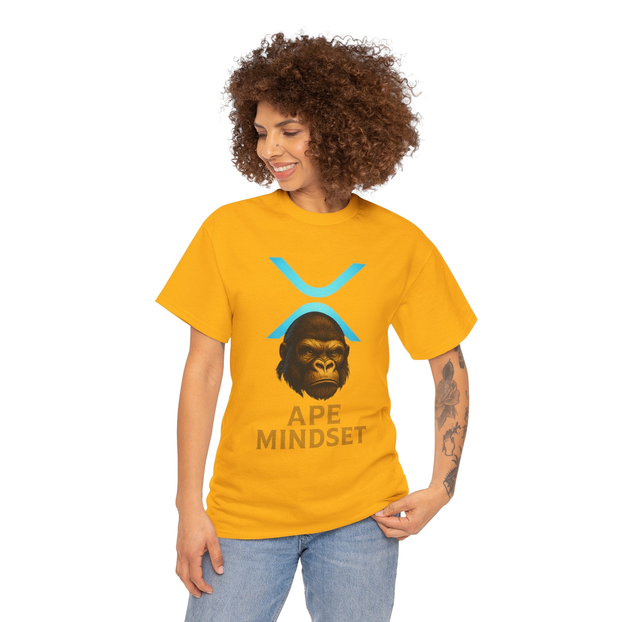 Ape Mindset T-Shirt — Crypto XRP Ape Graphic Tee