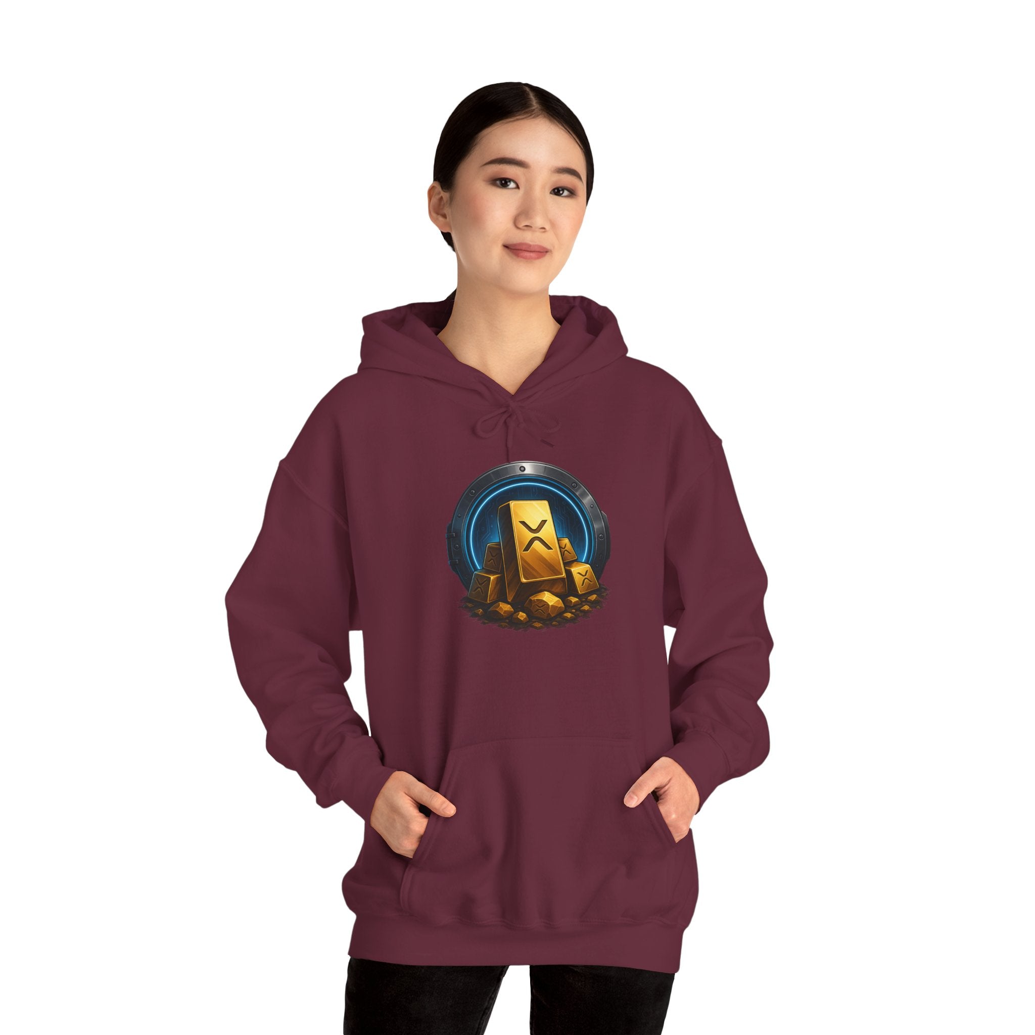 Gaming Treasure Hoodie — Gold Loot Chest Emblem