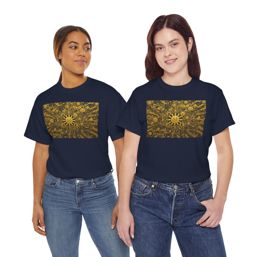 Sunflower Burst T‑Shirt — Golden Sunflower Pattern Tee
