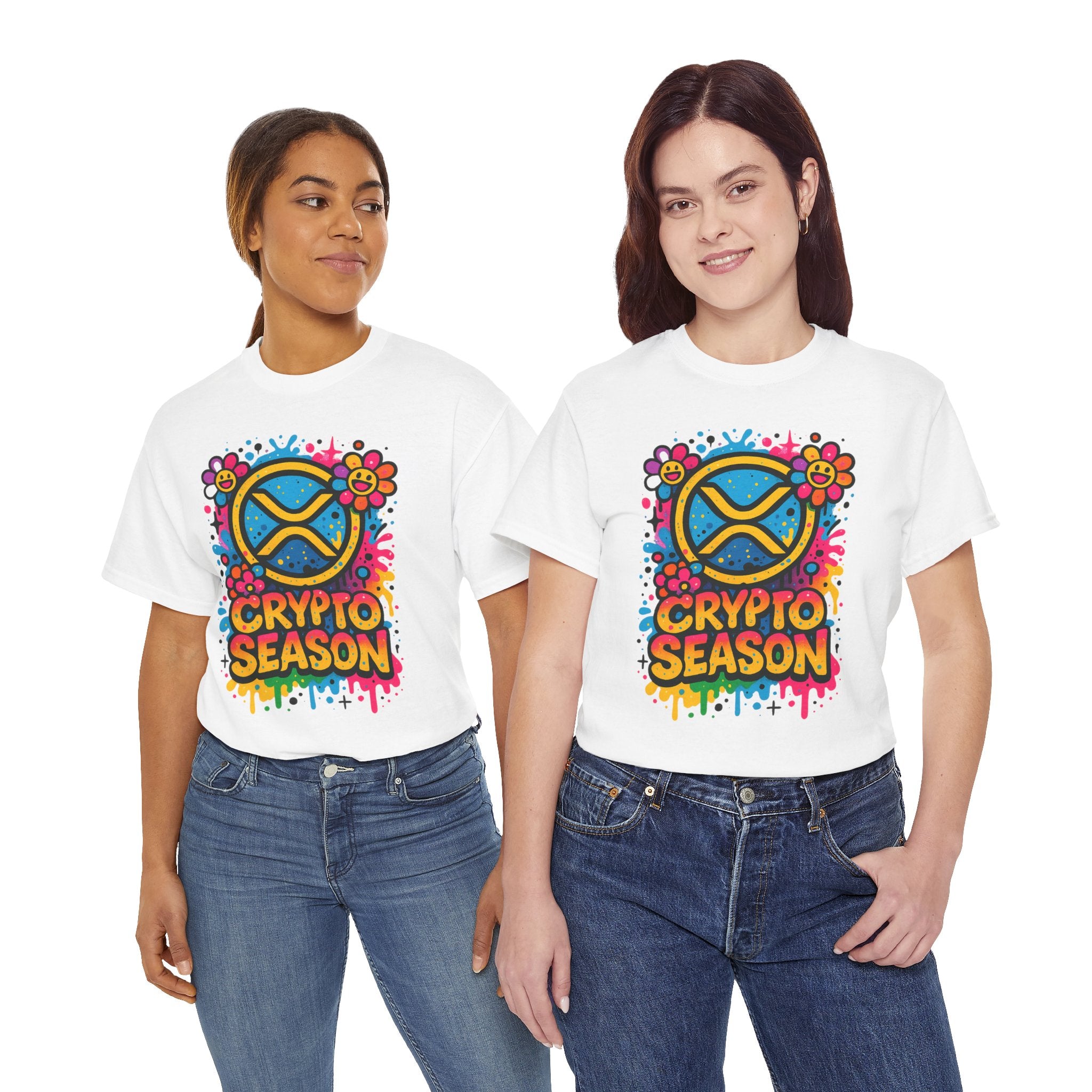 Crypto Season T-Shirt — Colorful Ripple XRP Logo Tee