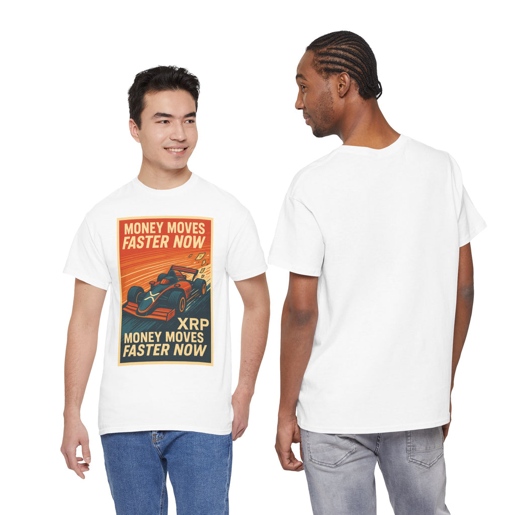 XRP 'Money Moves Faster Now' Racing Tee — Crypto Enthusiast T-Shirt