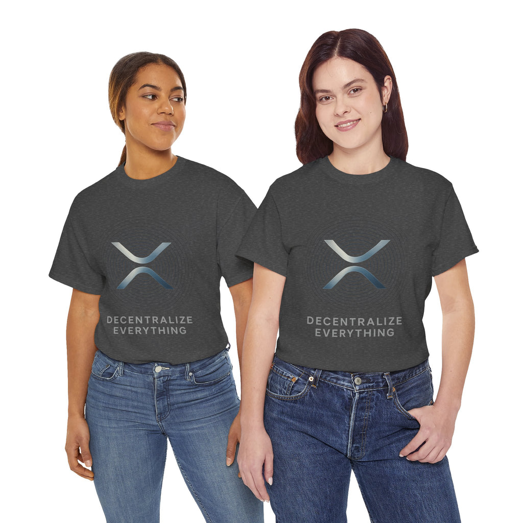 XRP 'Decentralize Everything' Tee - Crypto Logo T-Shirt