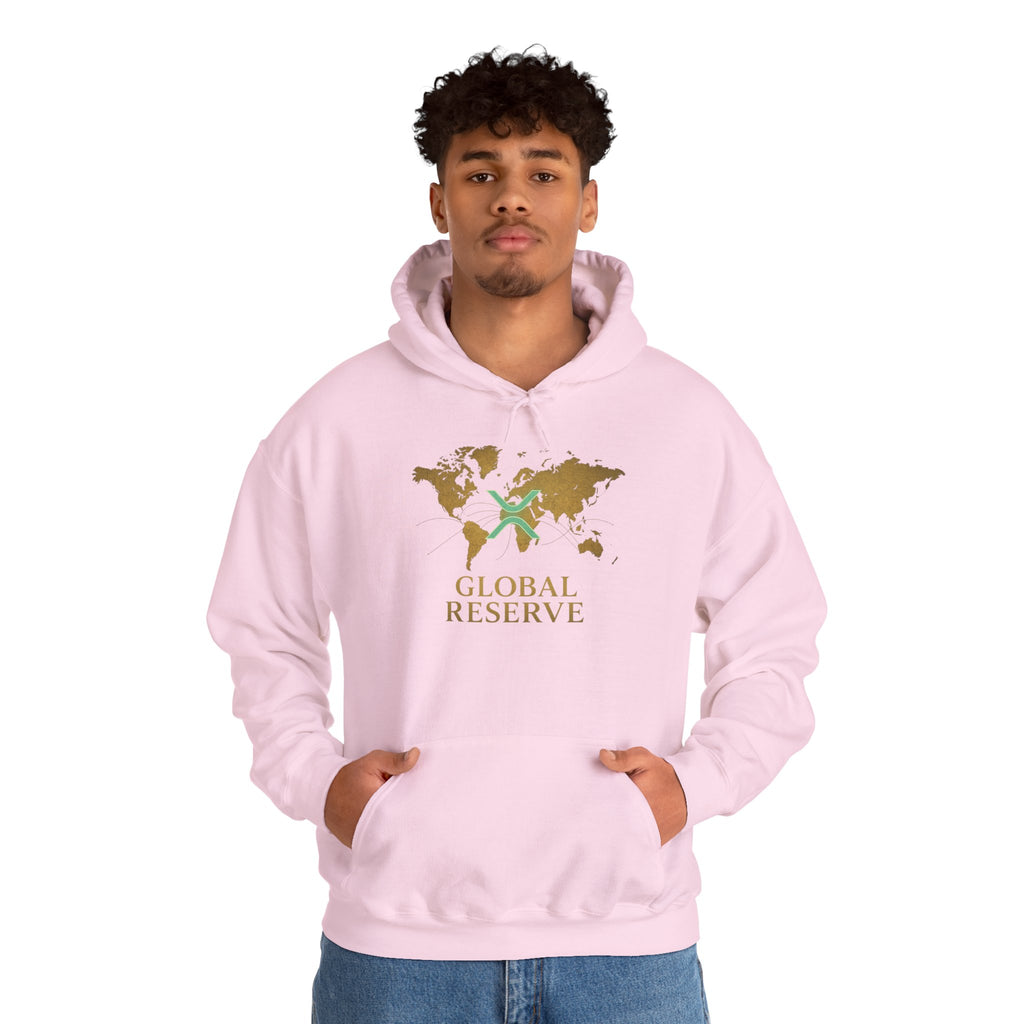 Global Reserve Hoodie — World Map Logo Pullover