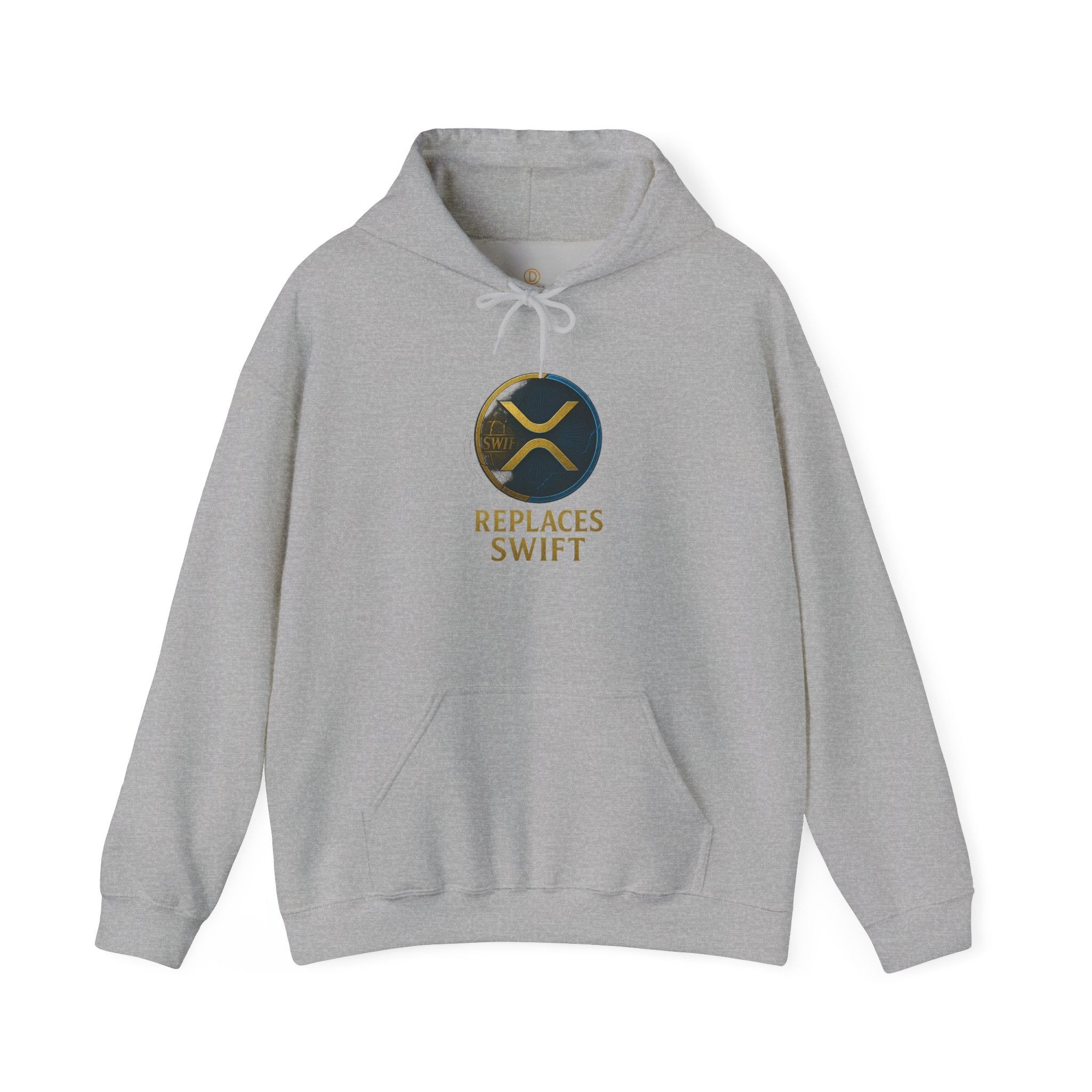 Crypto Logo Hoodie — "Replaces Swift" Ripples Design