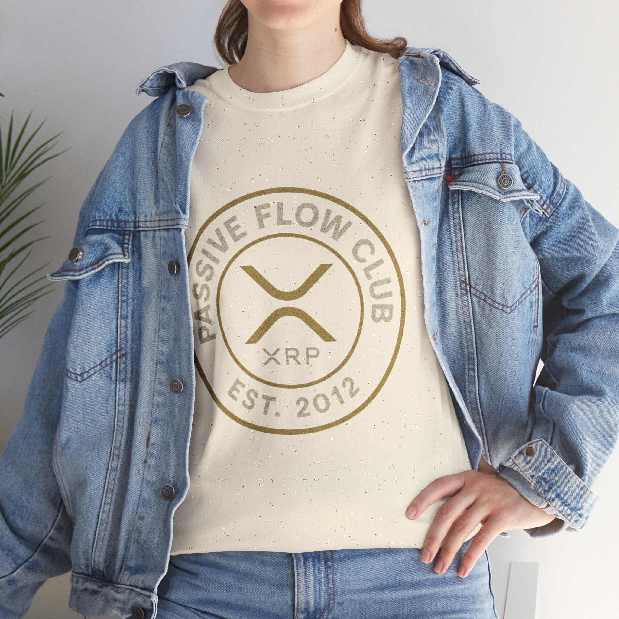 XRP Passive Flow Club T‑Shirt — Crypto Logo Tee (Est. 2012)