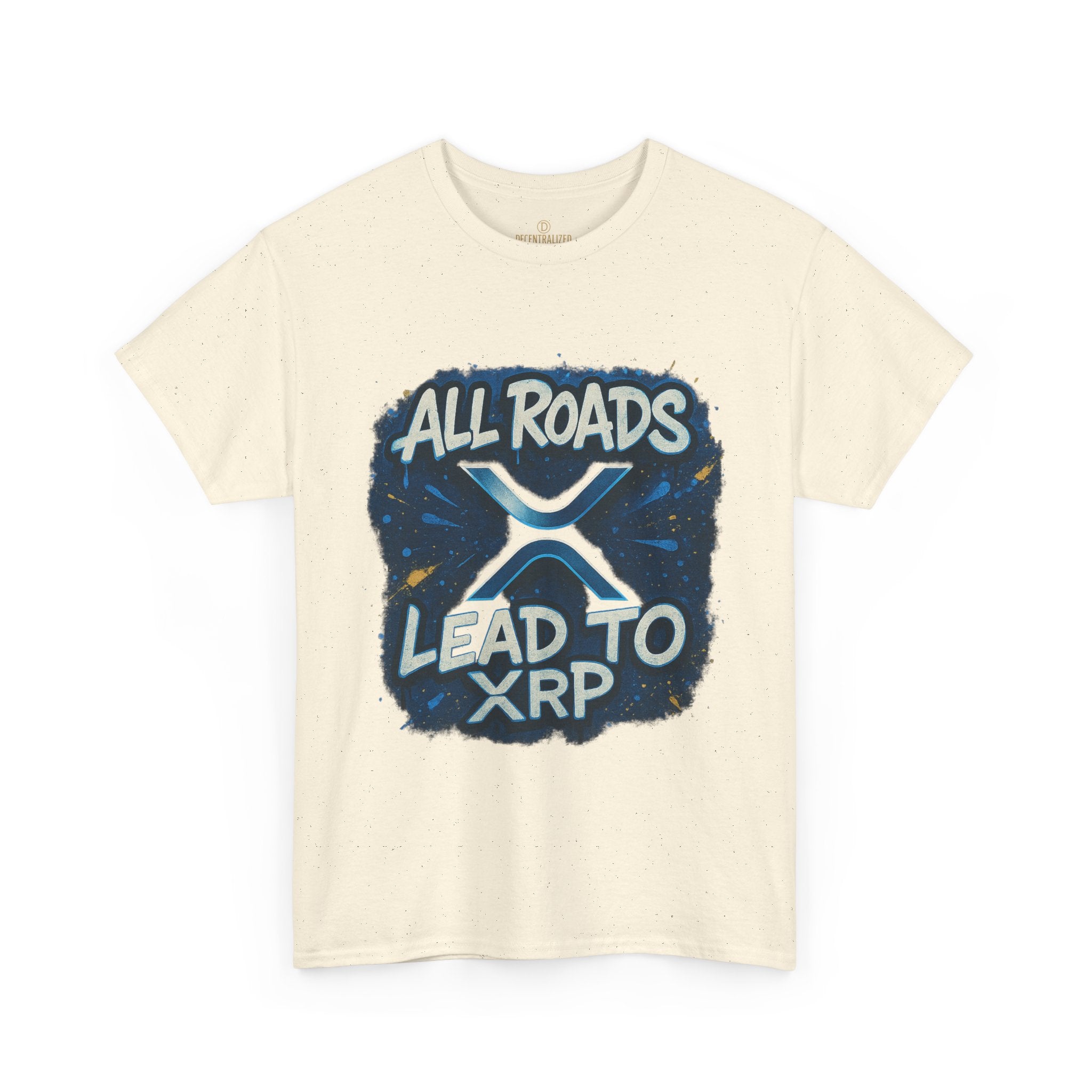 XRP Crypto T-Shirt — "All Roads Lead to XRP" Graphic Tee