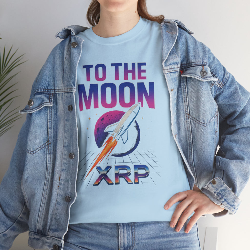 XRP 'To The Moon' T-Shirt — Crypto Investor Rocket Tee