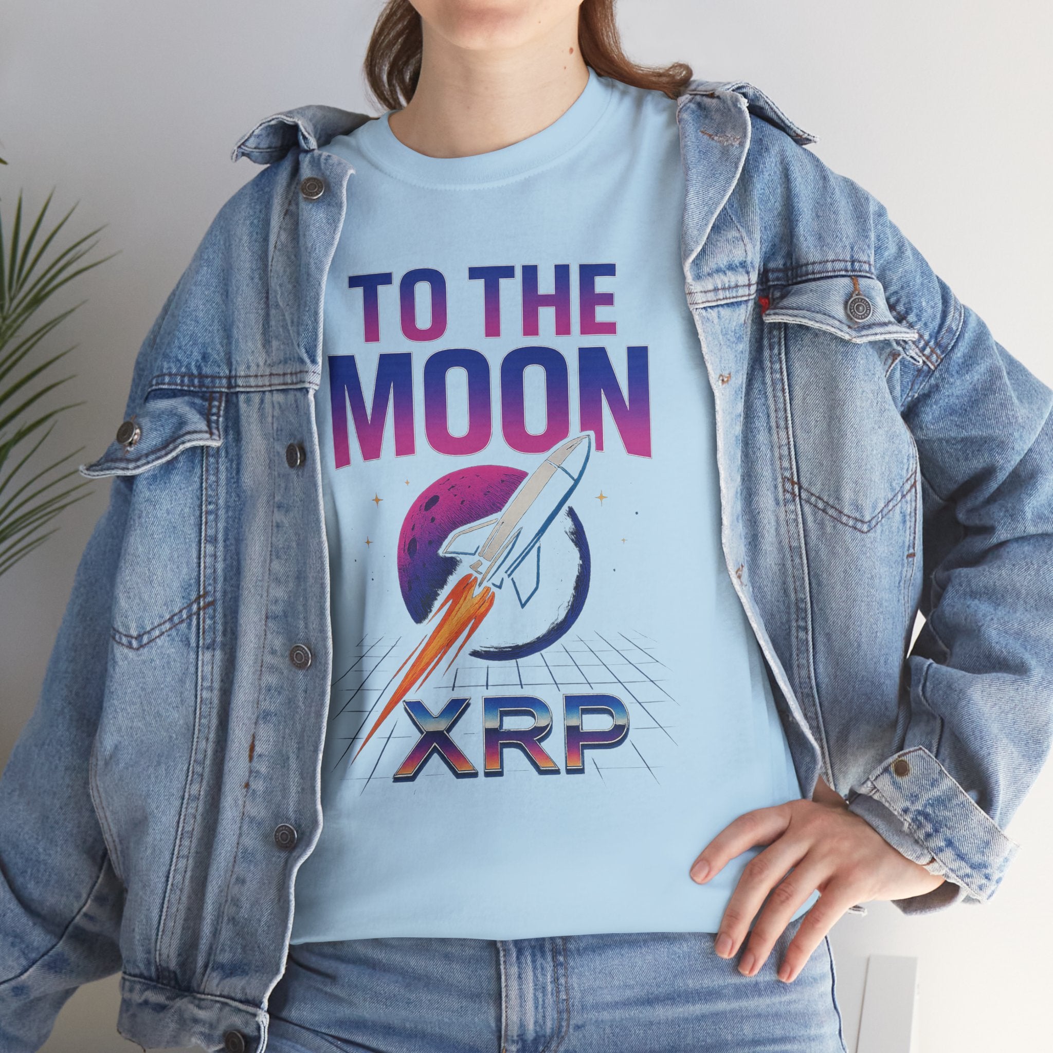 XRP 'To The Moon' T-Shirt — Crypto Investor Rocket Tee