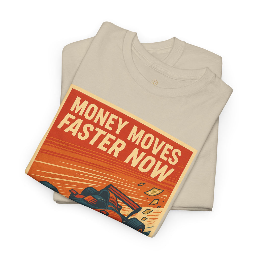 XRP 'Money Moves Faster Now' Racing Tee — Crypto Enthusiast T-Shirt