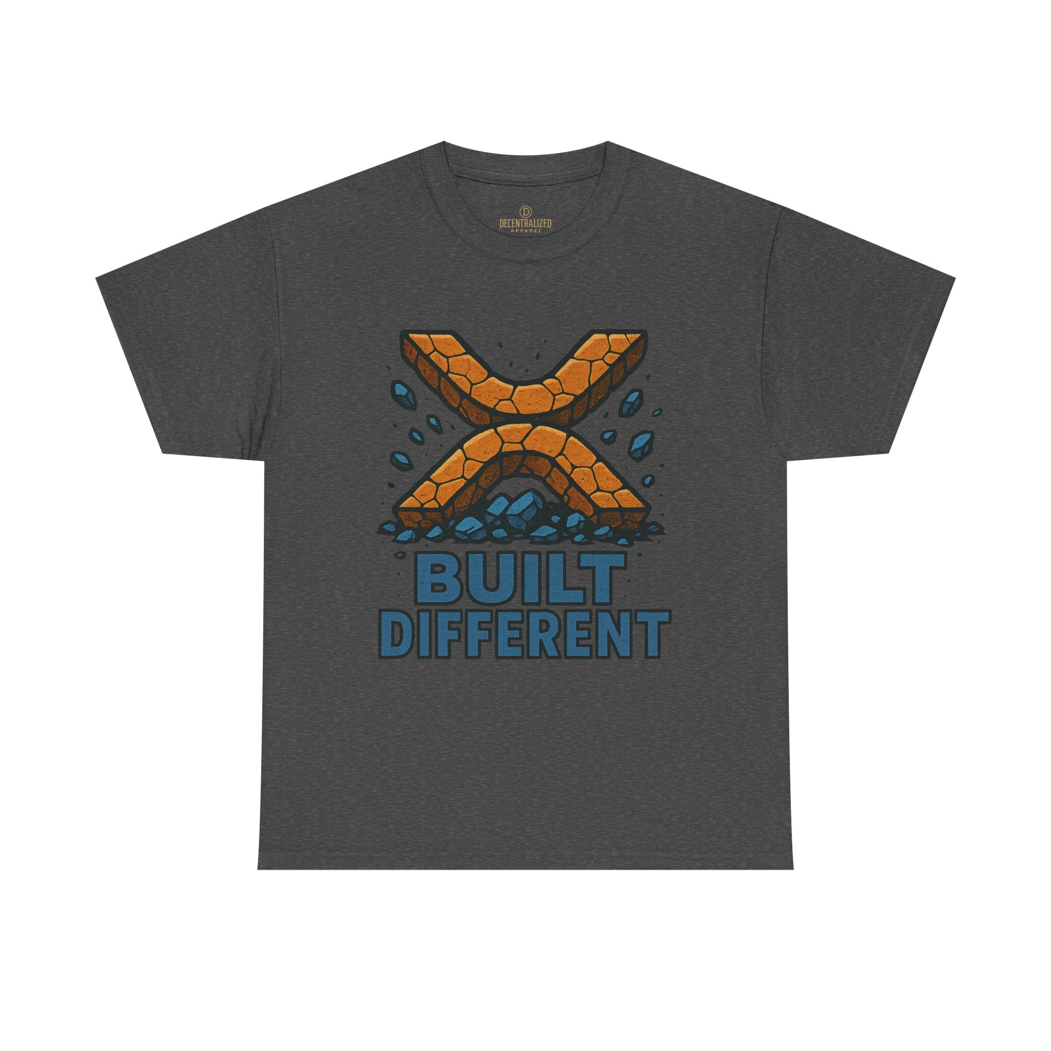 Built Different T-Shirt — Rugged Crypto X Design Tee