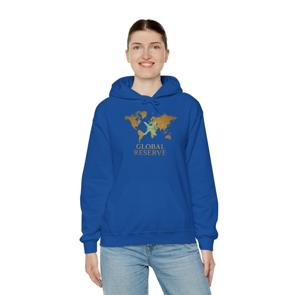 Global Reserve Hoodie — World Map Logo Pullover