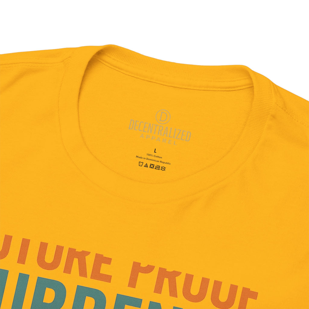 RIPPLE XRP 'Future Proof Currency' Graphic Tee — Crypto Retro Logo Shirt