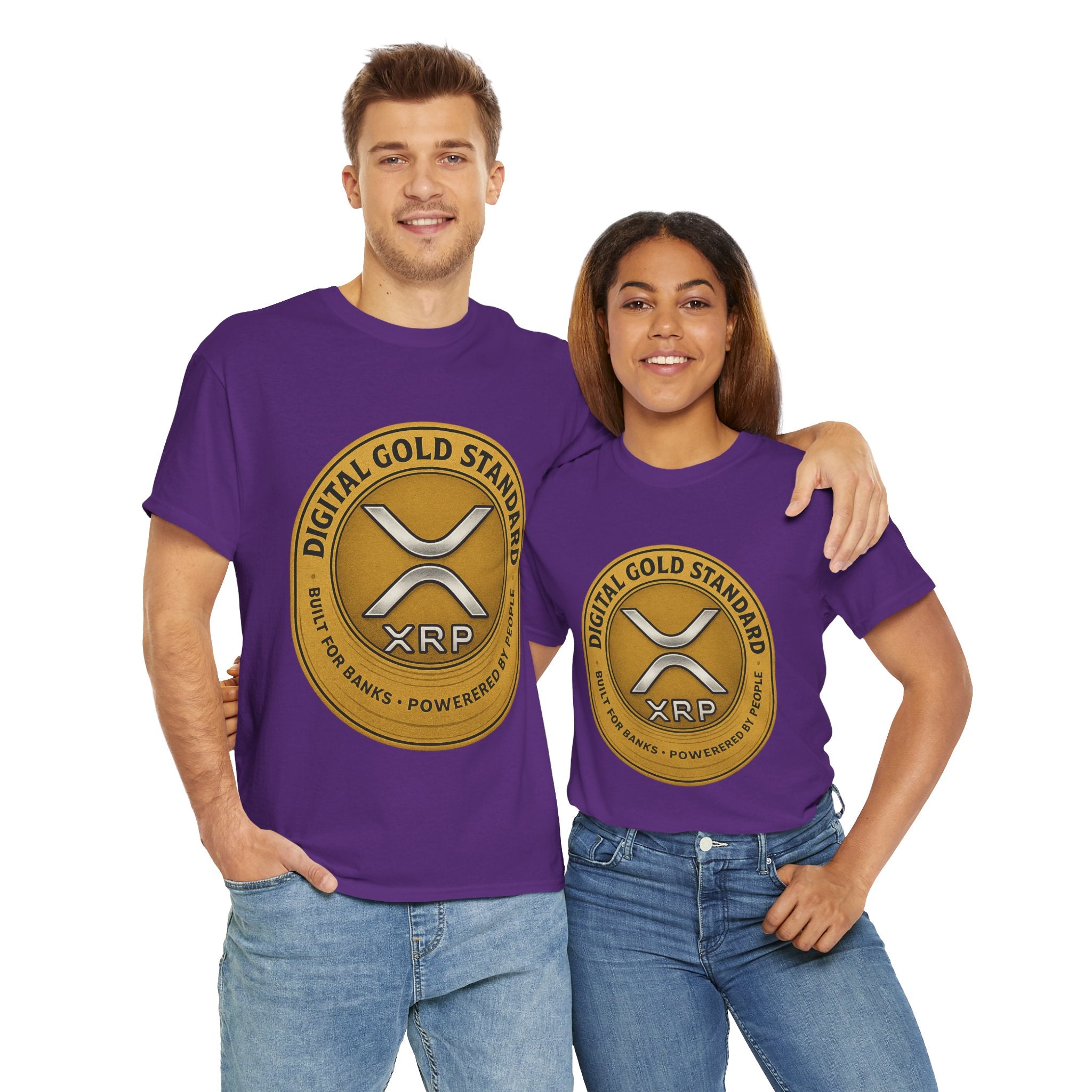 XRP Digital Gold Tee – Cryptocurrency Logo Shirt