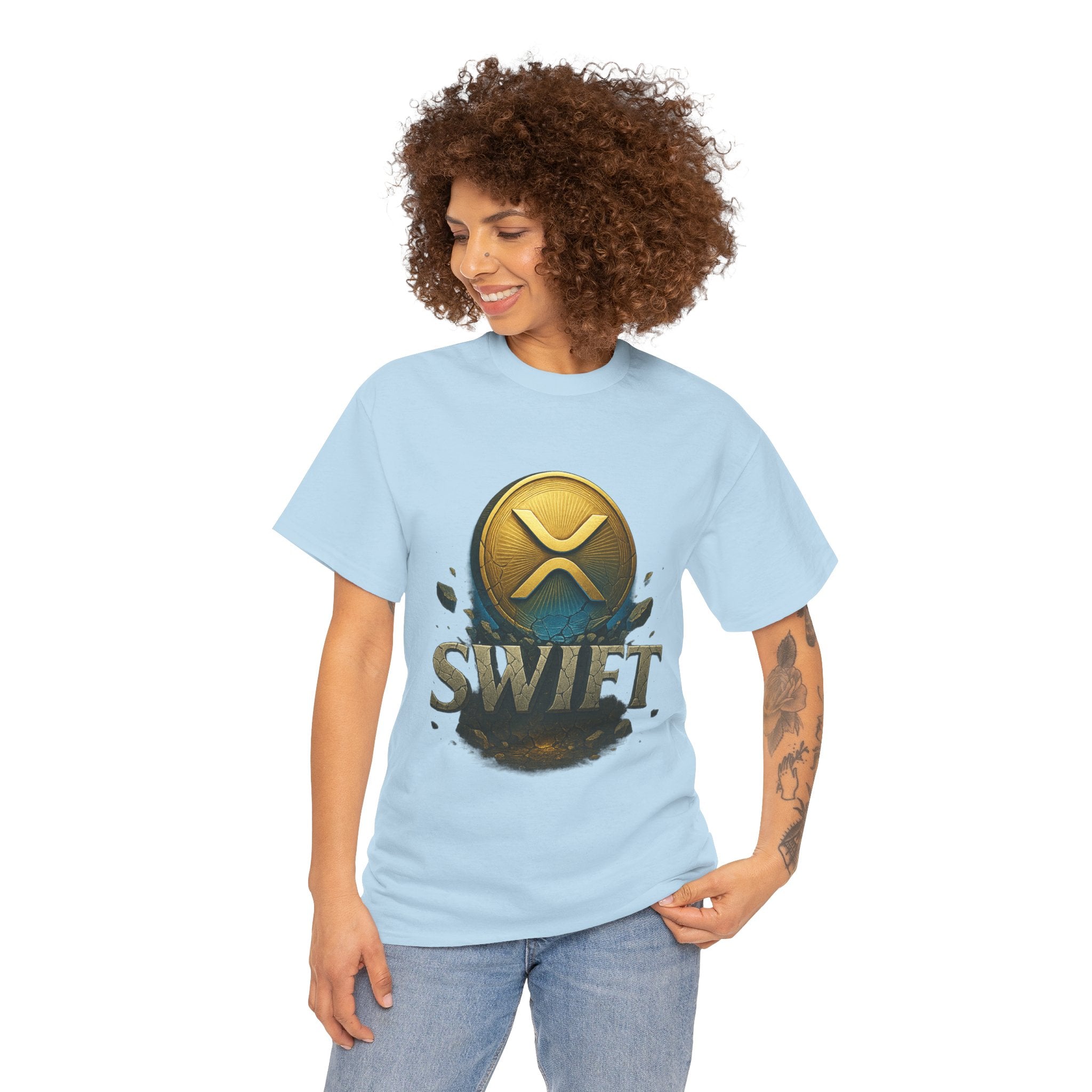 XRP Swift Cryptocurrency T‑Shirt — Ripple Coin Logo Graphic Tee