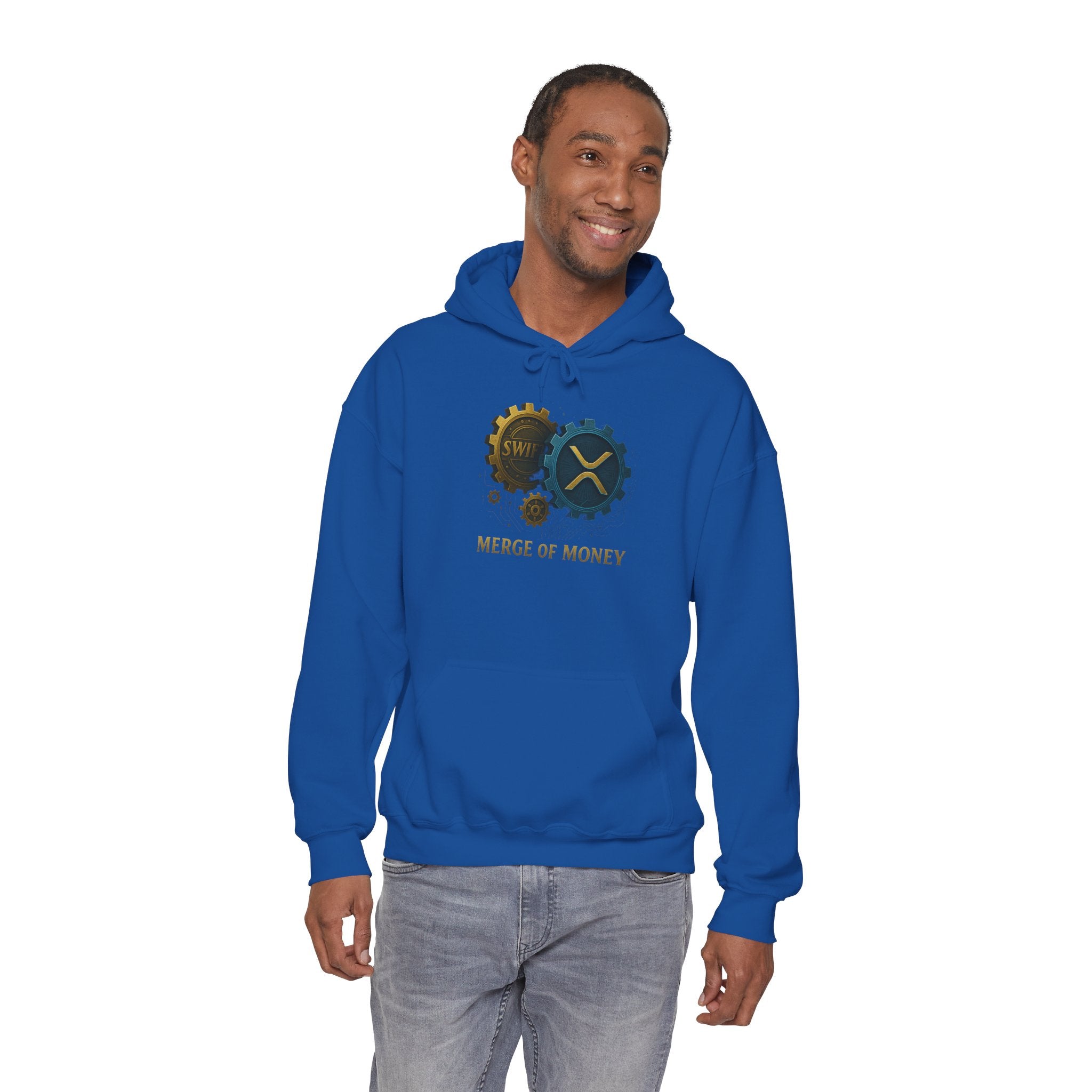 Merge of Money Hoodie — Financial Gears Graphic Pullover