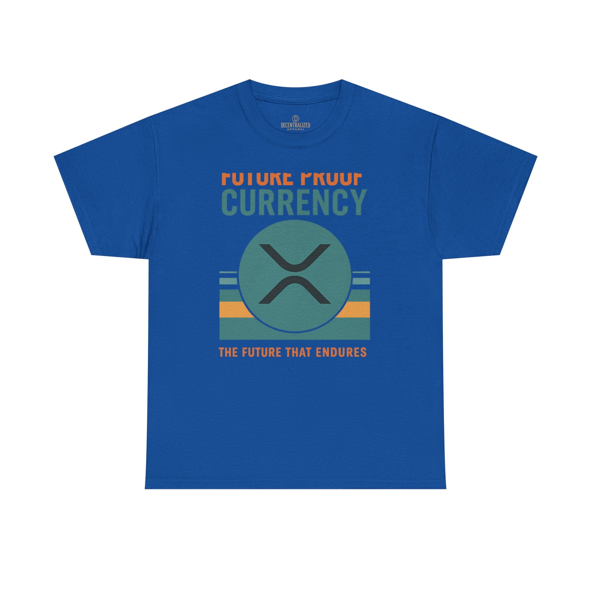 RIPPLE XRP 'Future Proof Currency' Graphic Tee — Crypto Retro Logo Shirt