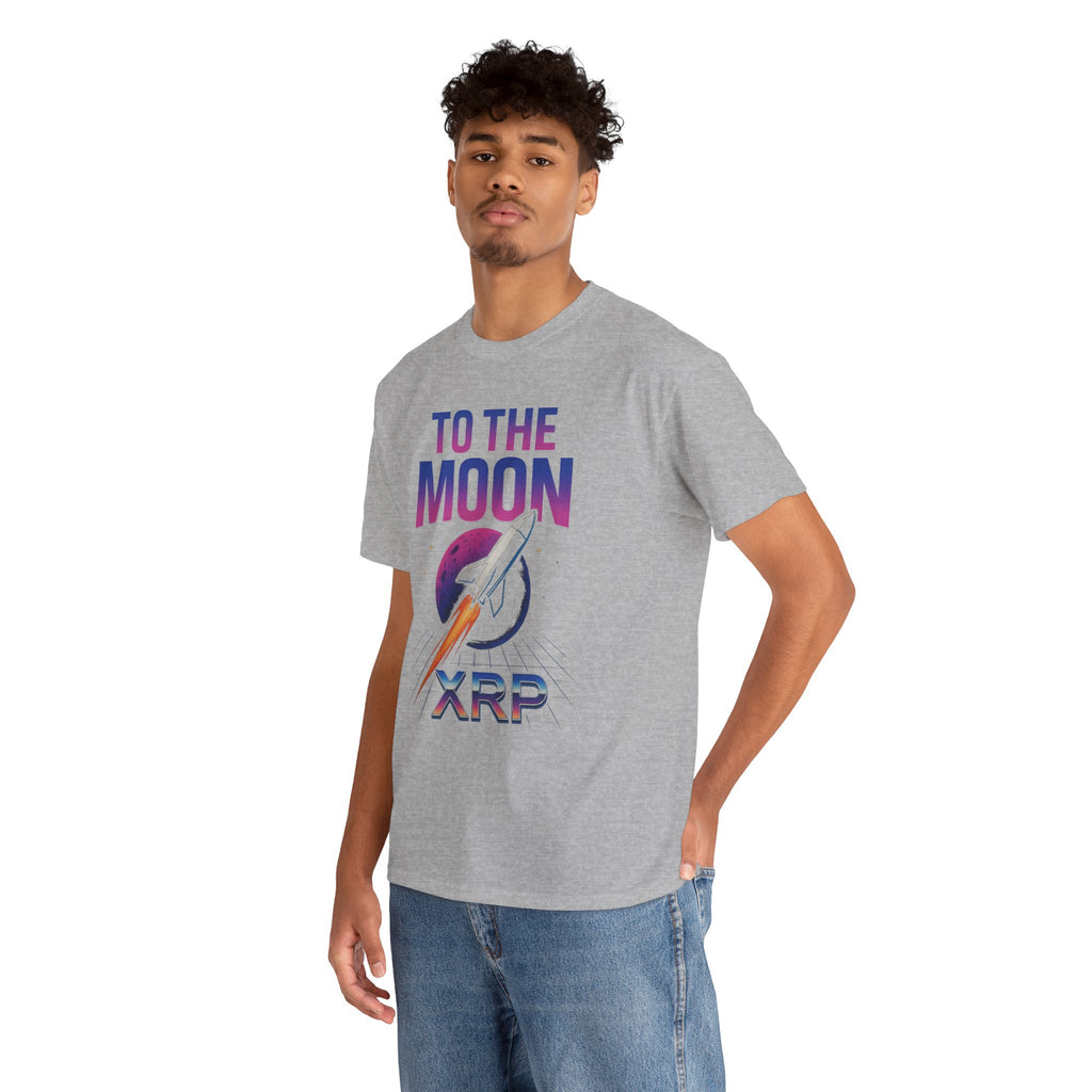 XRP 'To The Moon' T-Shirt — Crypto Investor Rocket Tee