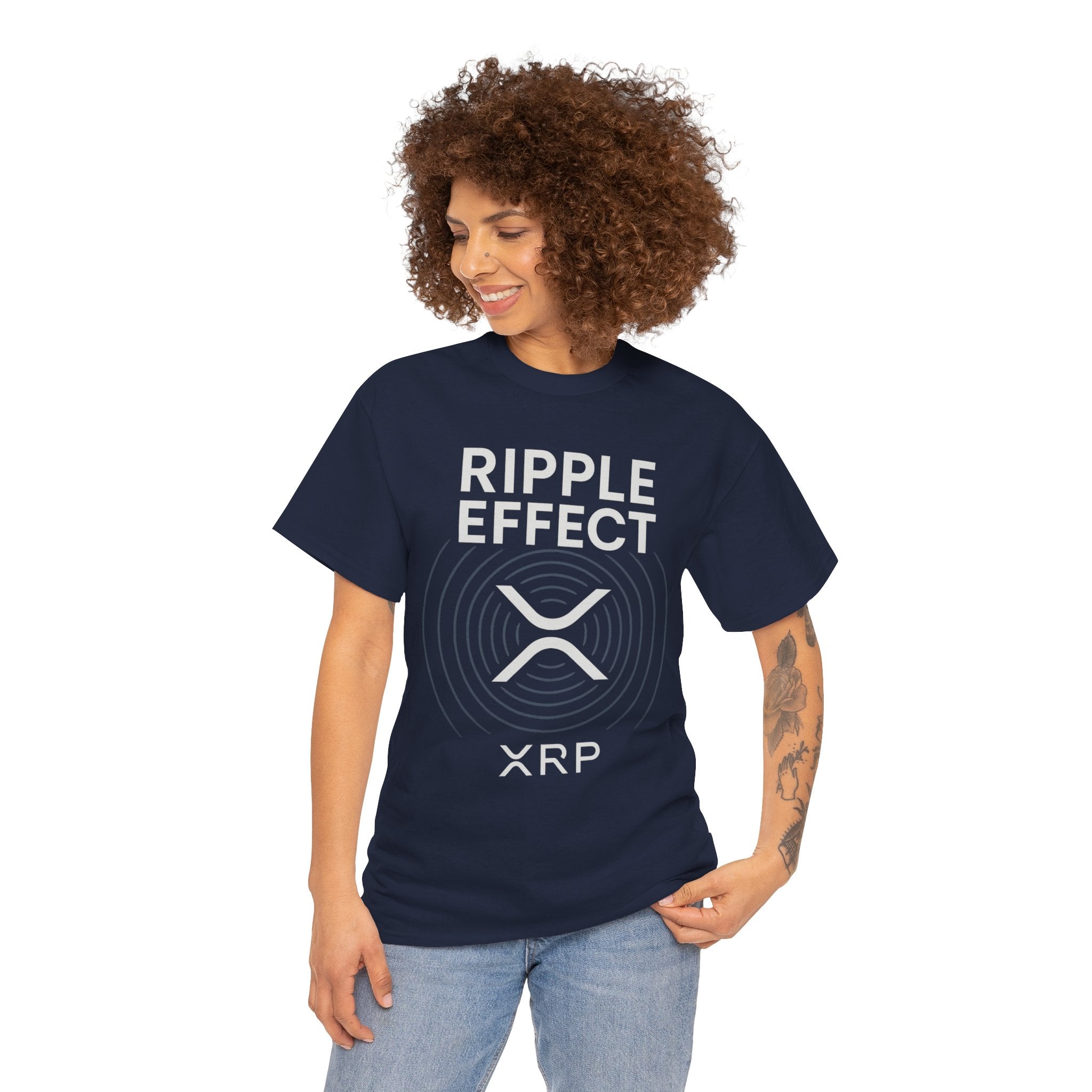 Ripple Effect XRP Tee — Minimal Cryptocurrency Logo T-Shirt