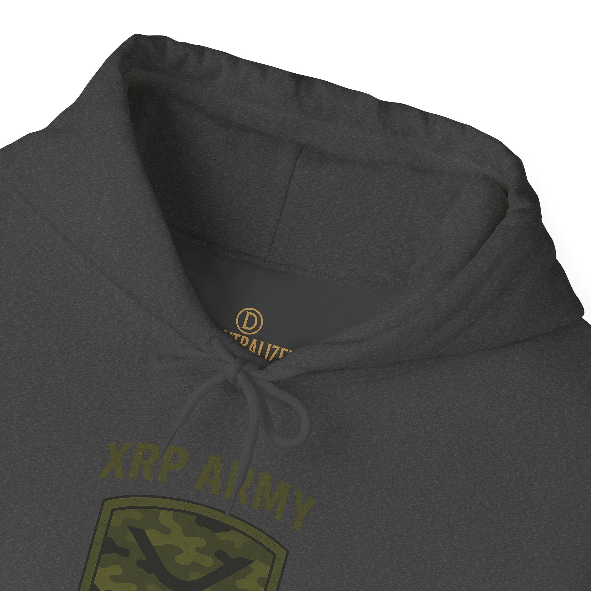 XRP Army Hoodie – Crypto Shield Camouflage Sweatshirt