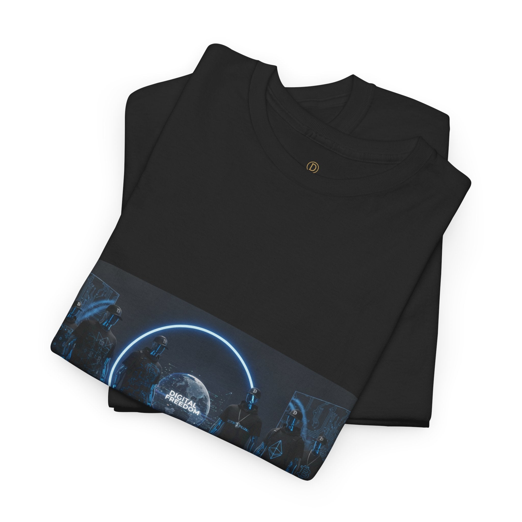 Sci‑Fi Portal Graphic Tee — Futuristic Neon Crew T-Shirt