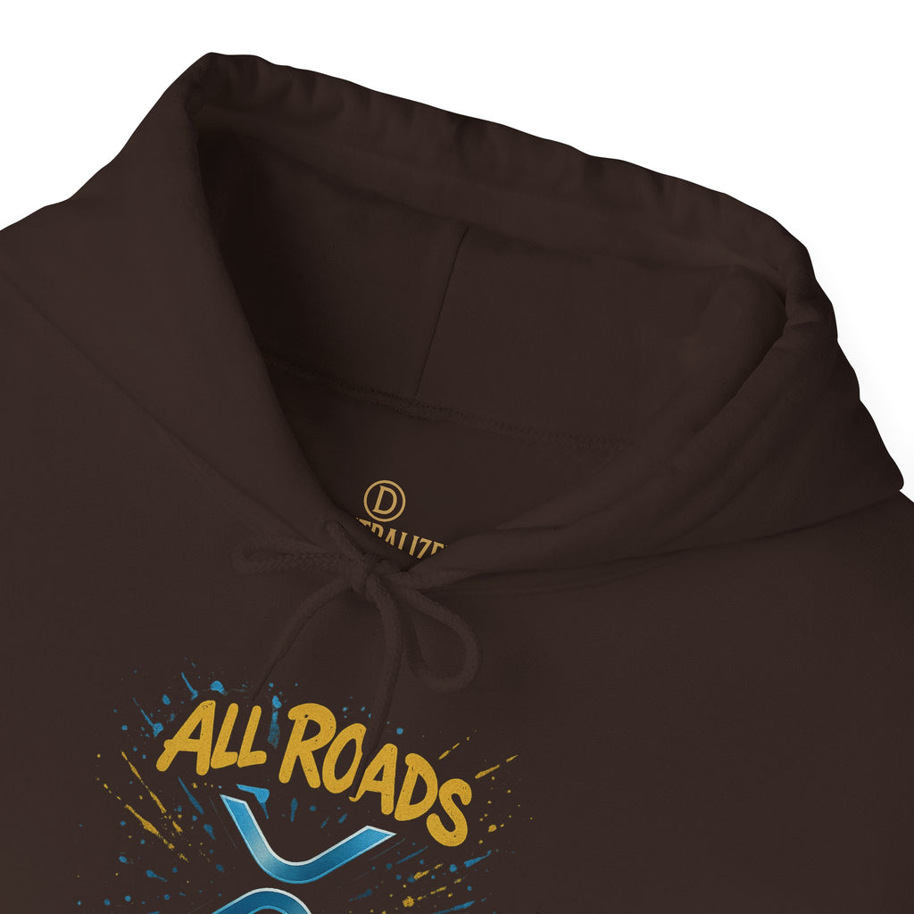 All Roads Lead to XRP Hoodie – Crypto Investor Pullover