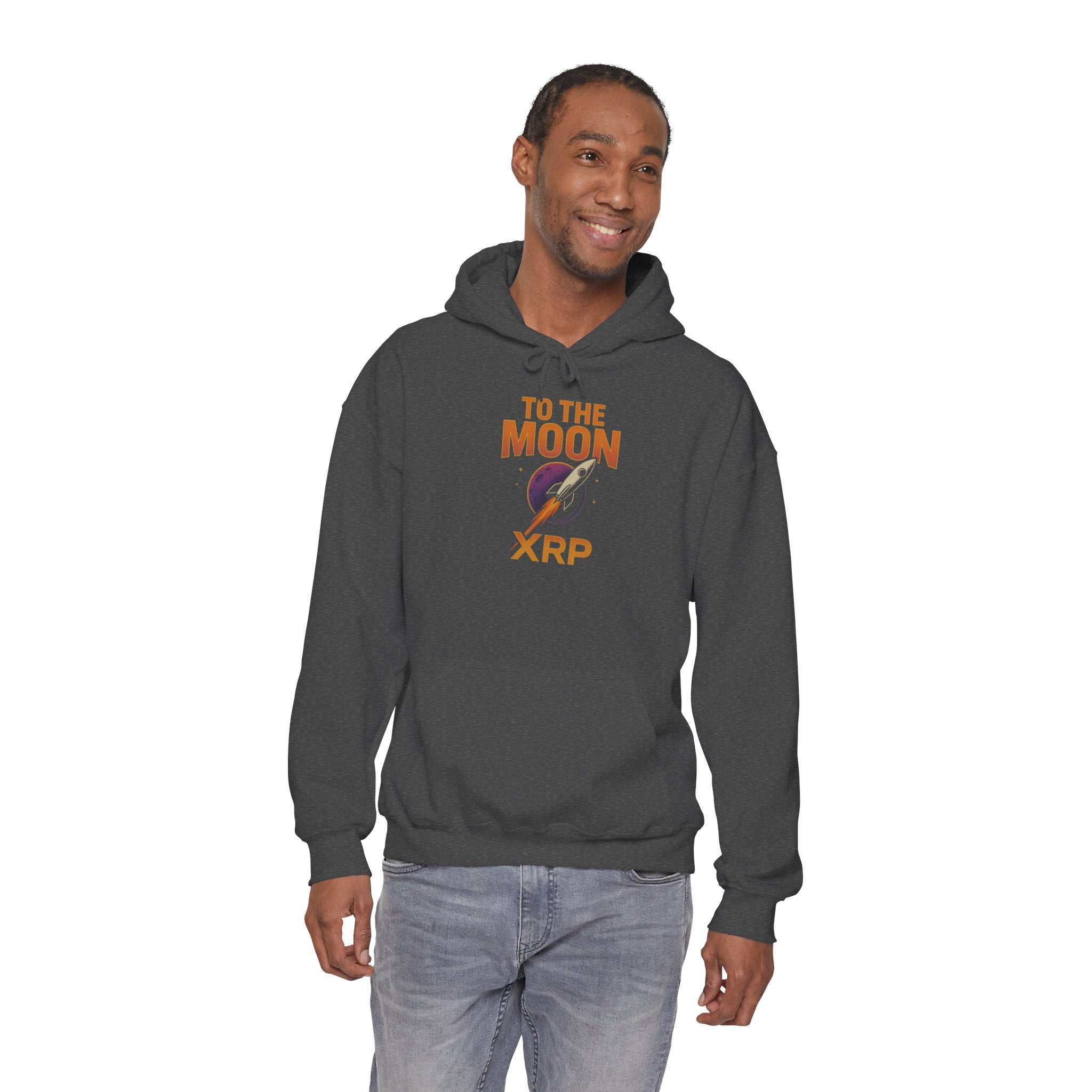XRP To The Moon Hoodie — Crypto Investor Graphic Sweatshirt