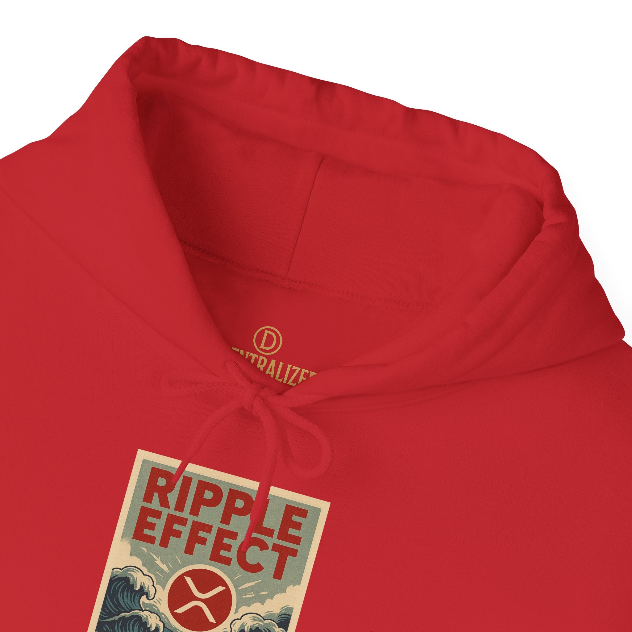 Ripple Effect Hoodie – Vintage Ocean Wave Graphic Hooded Sweatshirt
