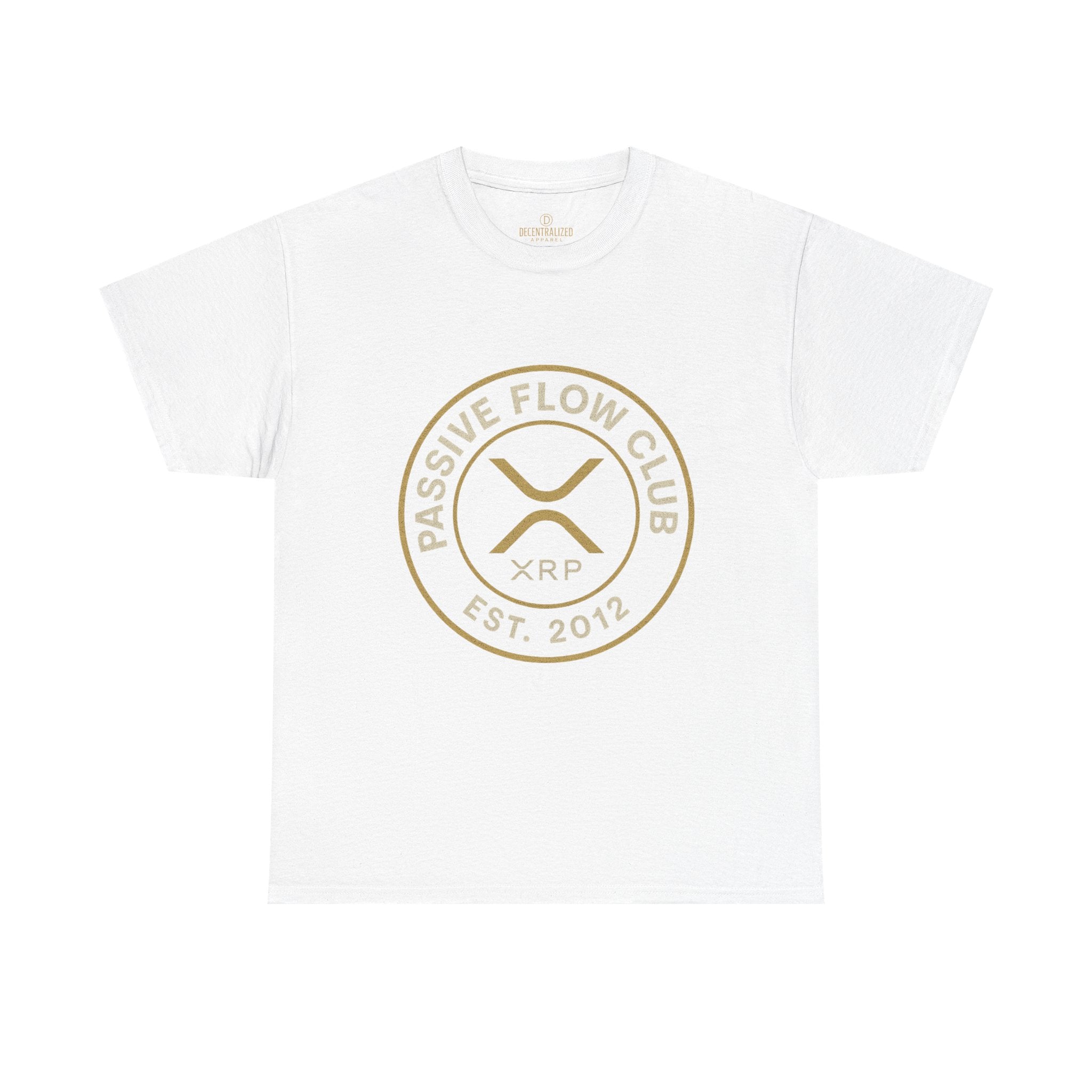 XRP Passive Flow Club T‑Shirt — Crypto Logo Tee (Est. 2012)