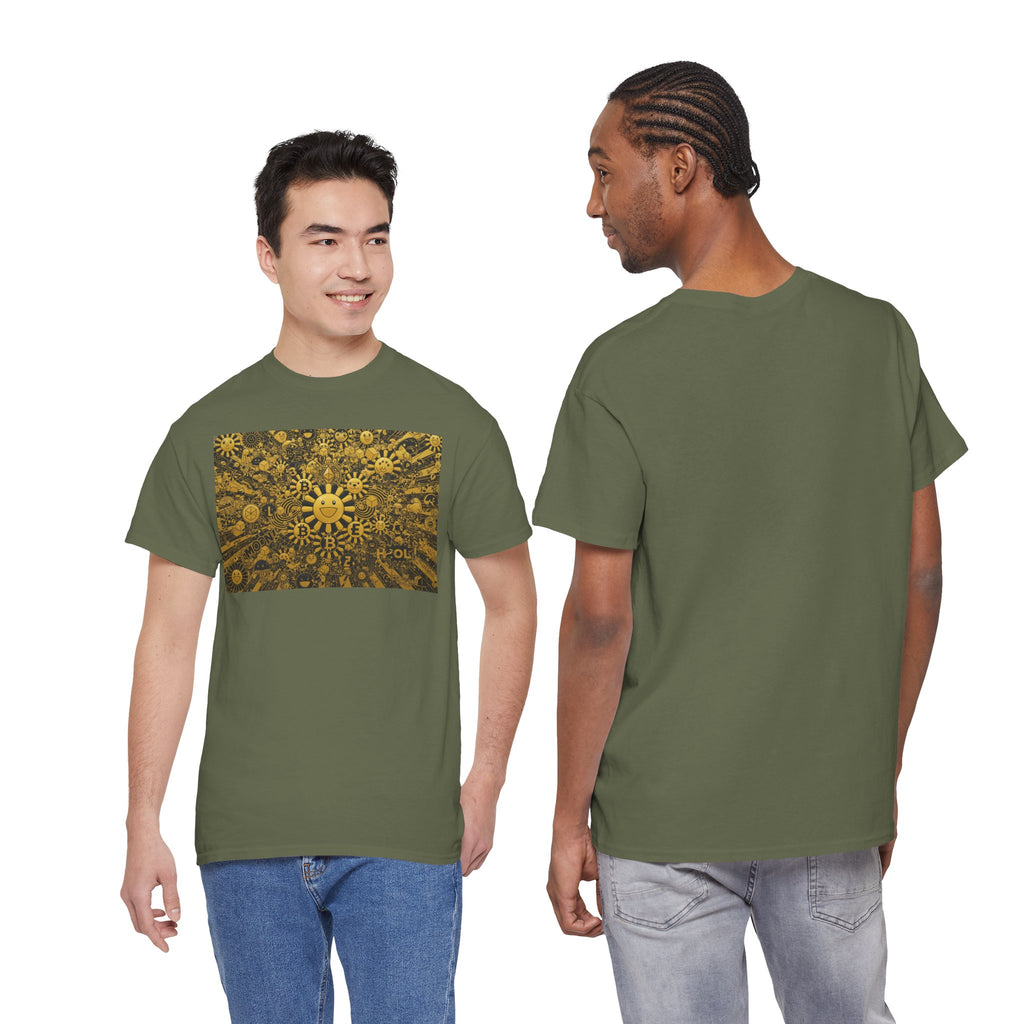 Sunflower Burst T‑Shirt — Golden Sunflower Pattern Tee