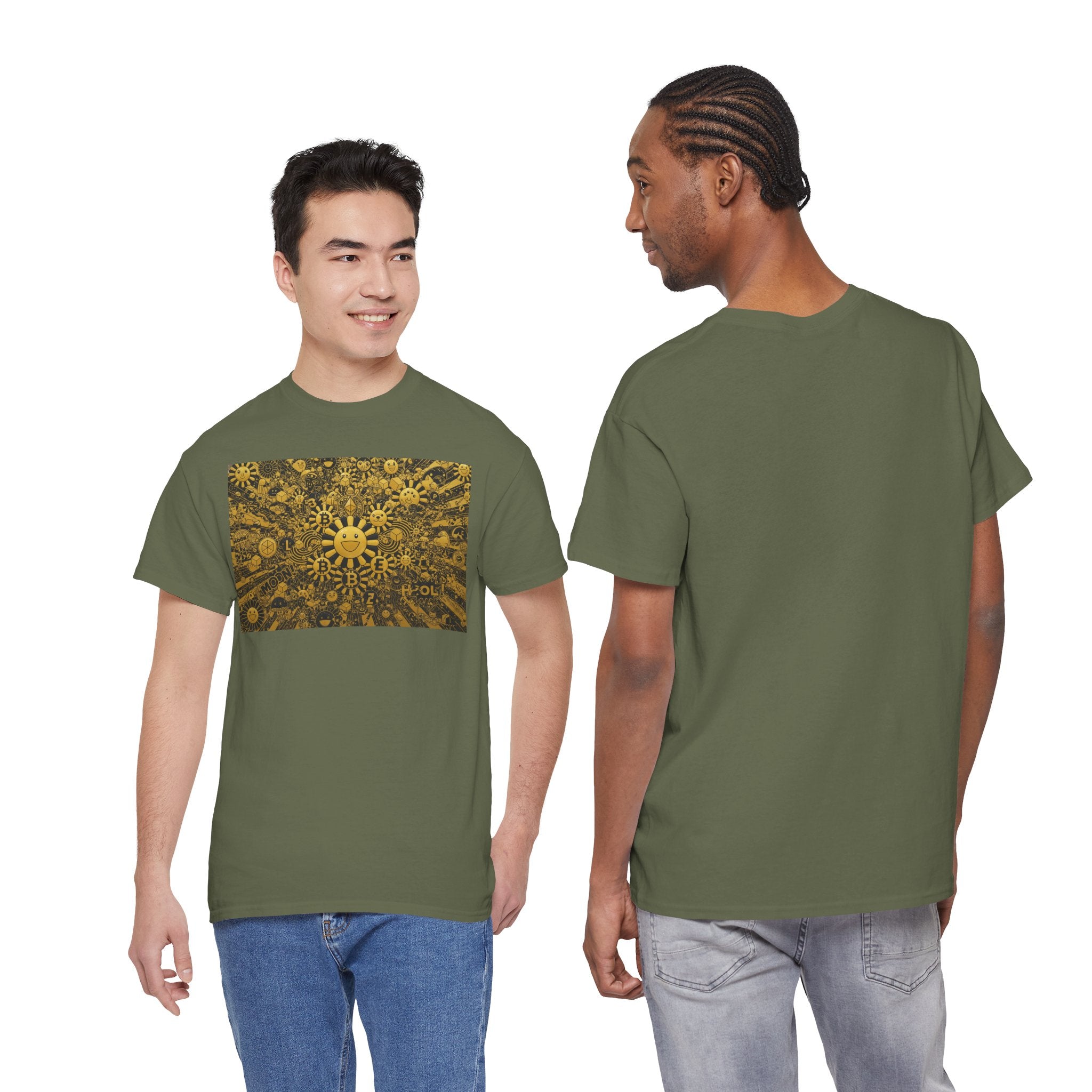 Sunflower Burst T‑Shirt — Golden Sunflower Pattern Tee