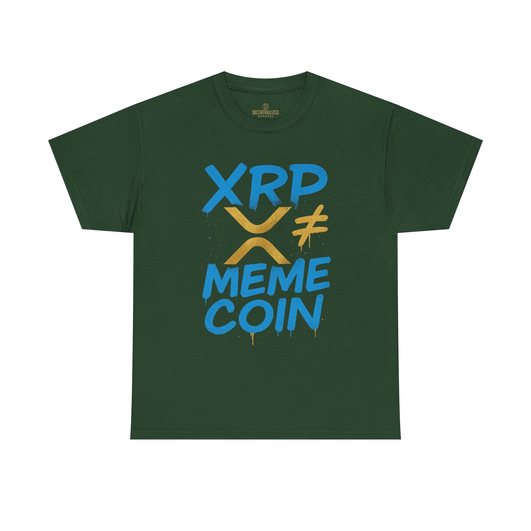 XRP ≠ Meme Coin T‑Shirt — Crypto Advocate Graphic Tee