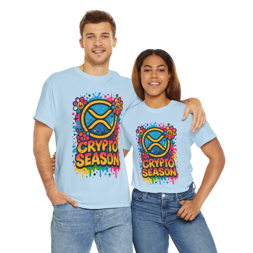 Crypto Season T-Shirt — Colorful Ripple XRP Logo Tee