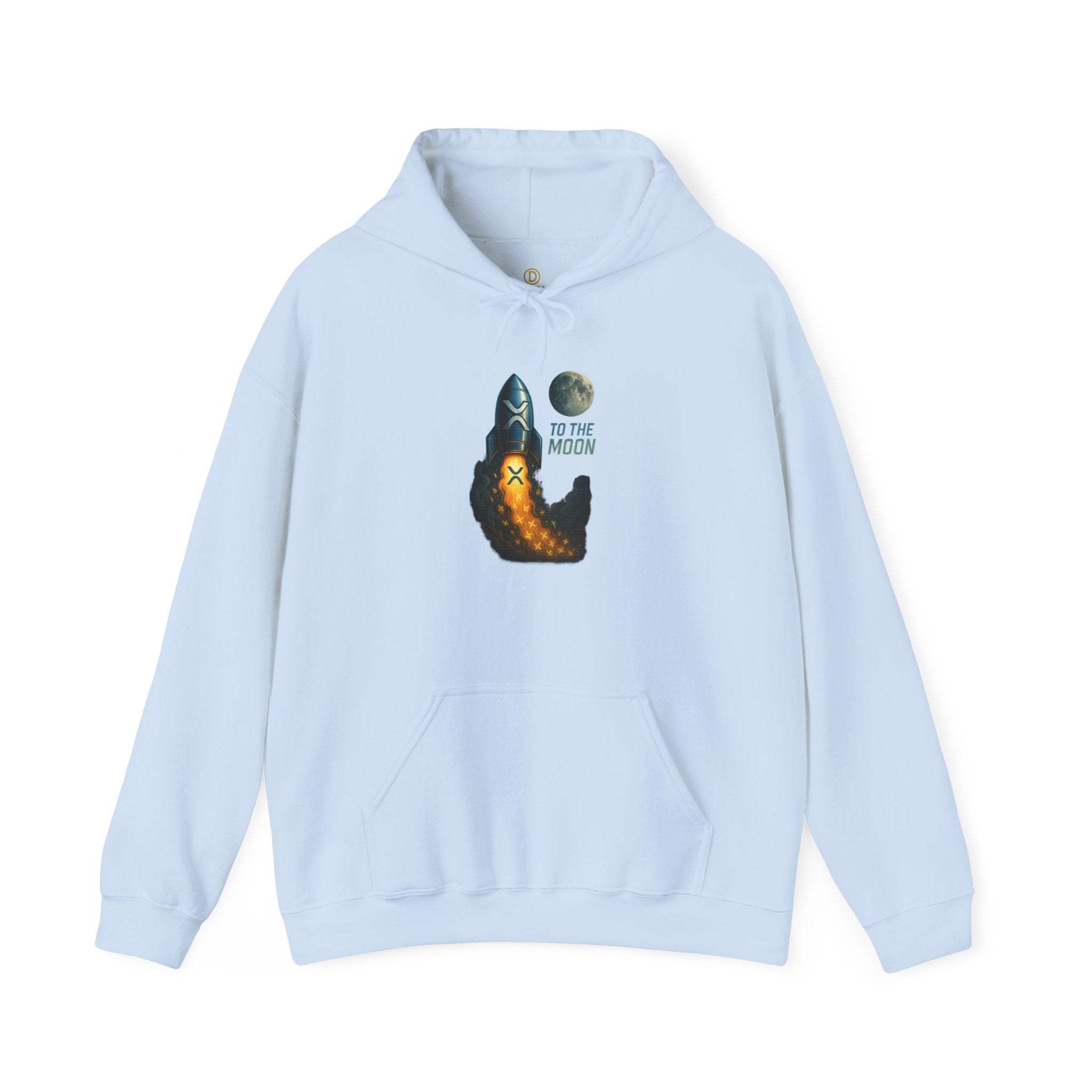 To the Moon Rocket Hoodie — Space Graphic Pullover