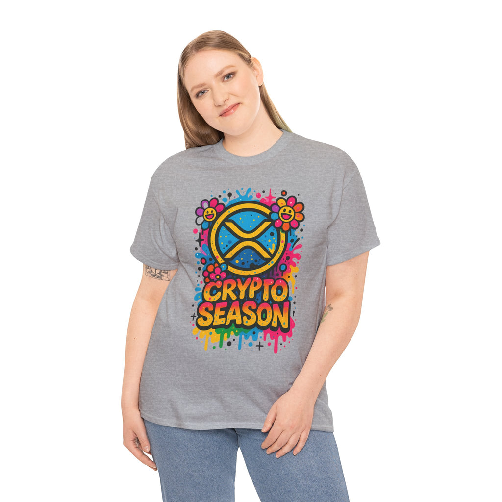 Crypto Season T-Shirt — Colorful Ripple XRP Logo Tee