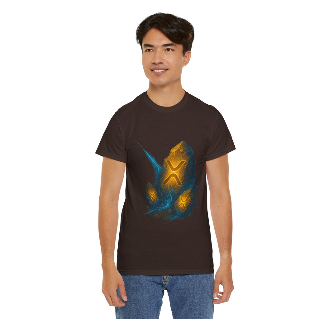 Rune Stone Graphic Tee — Glowing Mystic Rock T-Shirt