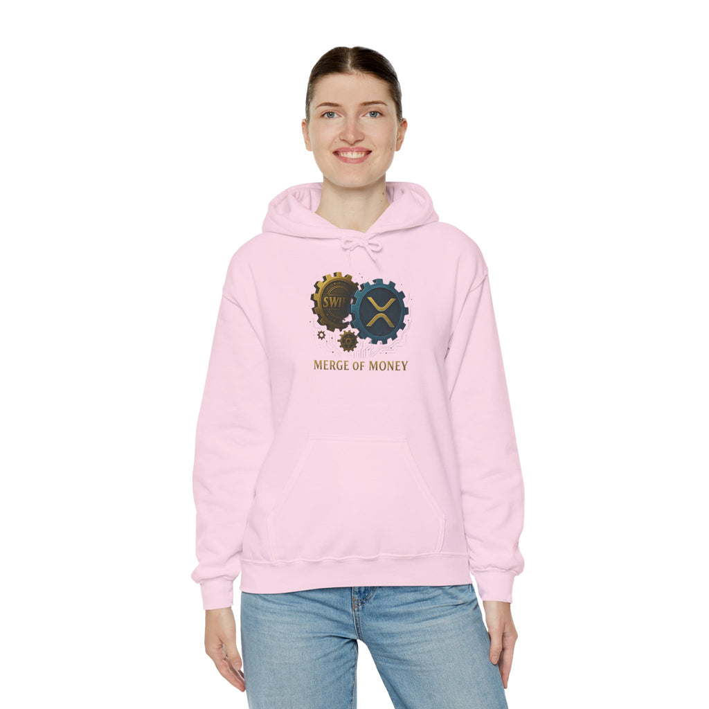 Merge of Money Hoodie — Financial Gears Graphic Pullover