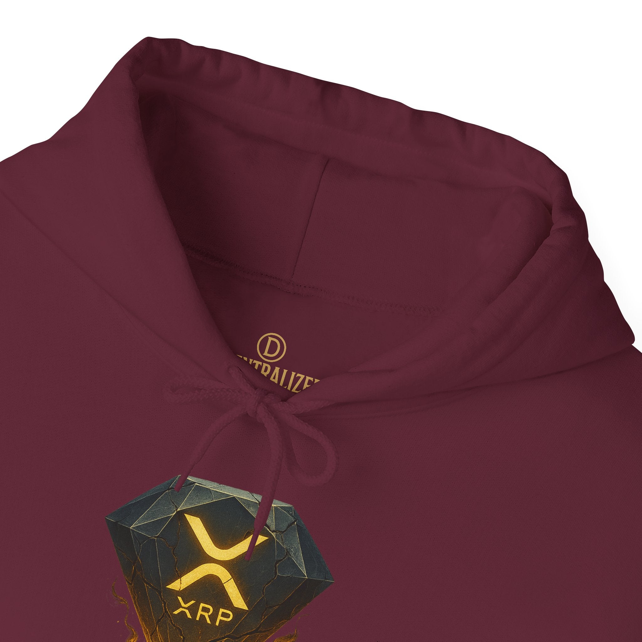 XRP Crypto Hoodie — "Pressure Built The Standard" Logo Pullover