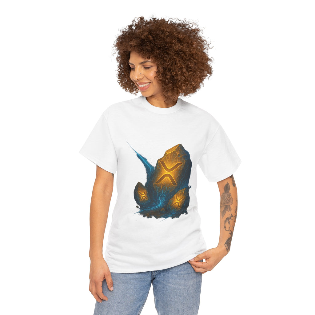 Rune Stone Graphic Tee — Glowing Mystic Rock T-Shirt