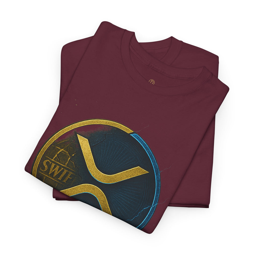 XRP 'Replaces Swift' Cotton Tee — Crypto Ripple Logo T-Shirt