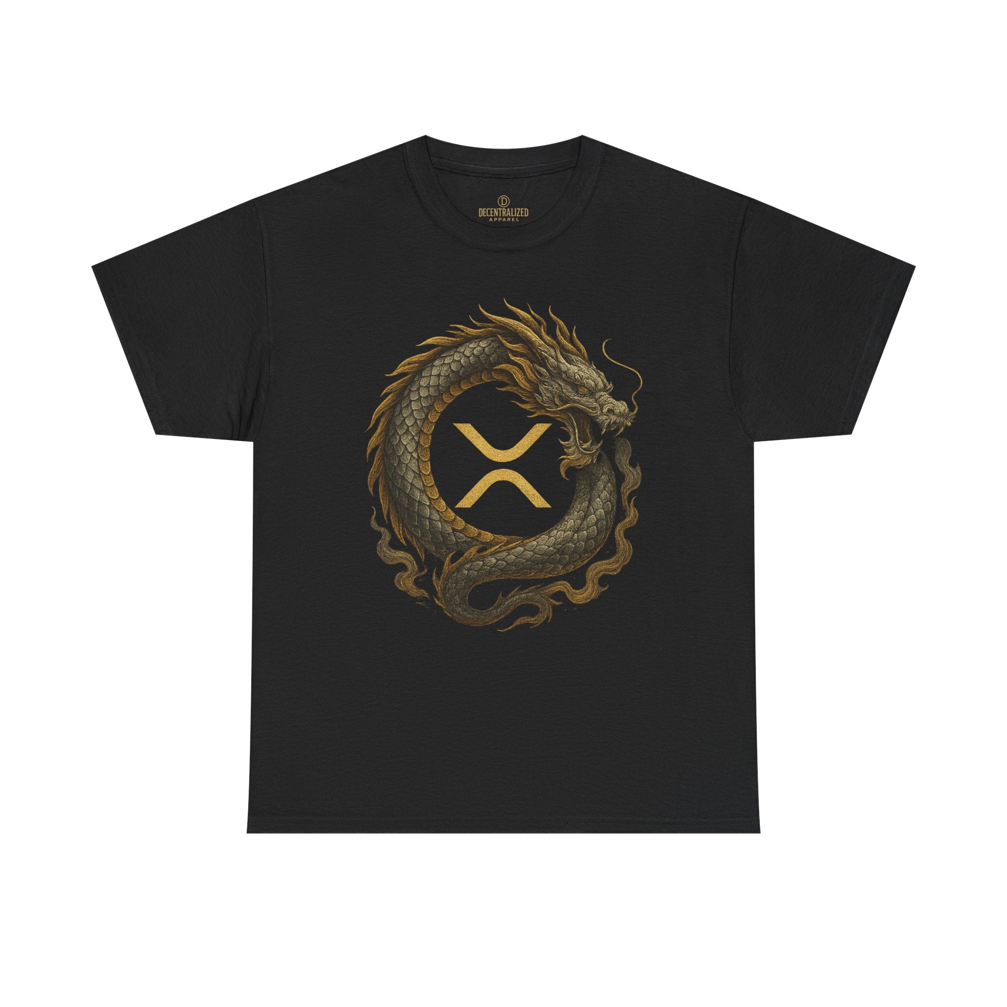 Dragon XRP Logo T-Shirt — Crypto XRP Circle Dragon Graphic Tee