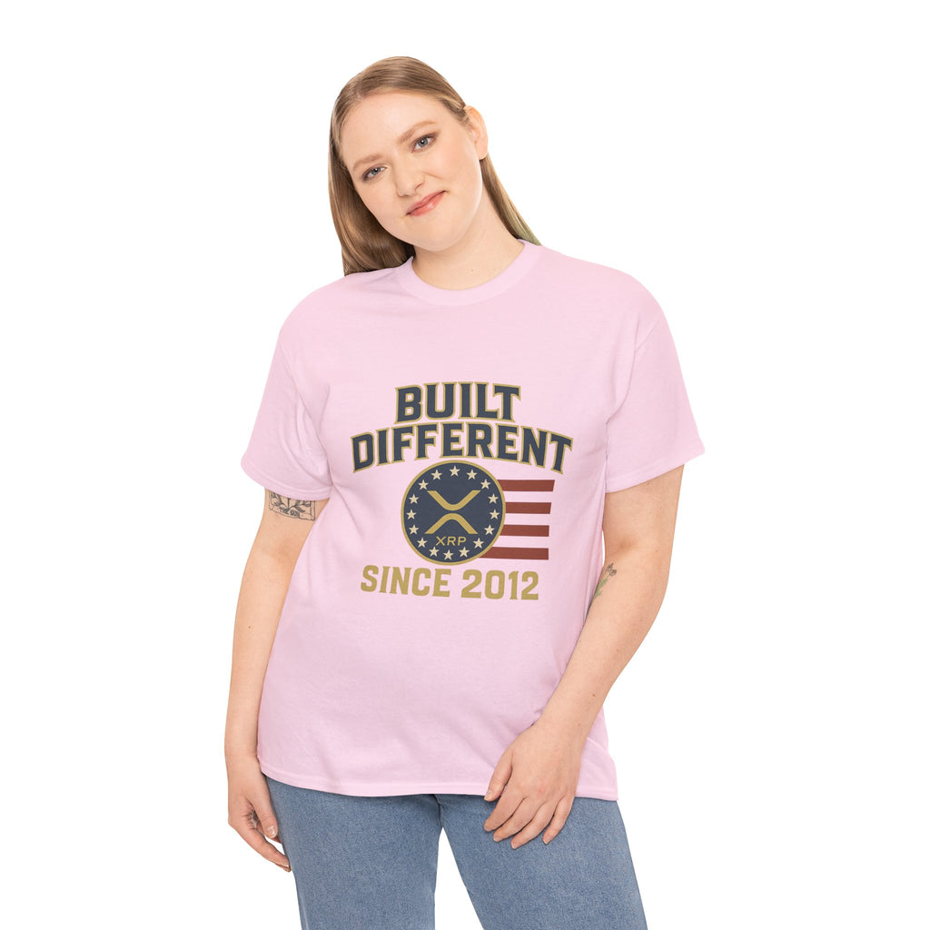 Built Different Since 2012 T-Shirt — American Flag Vintage Crew Tee