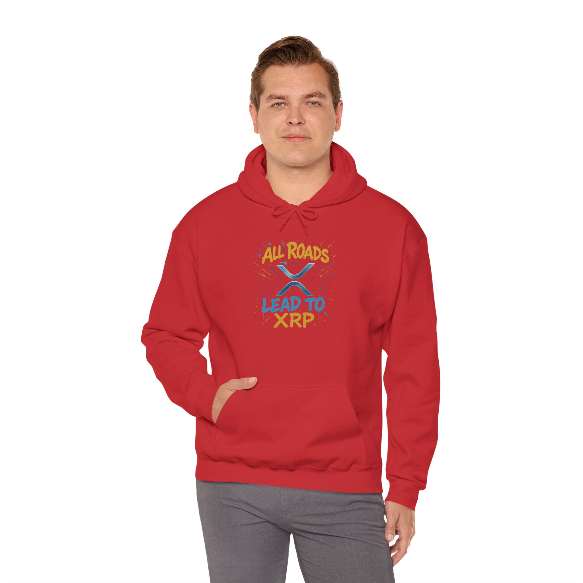 All Roads Lead to XRP Hoodie – Crypto Investor Pullover