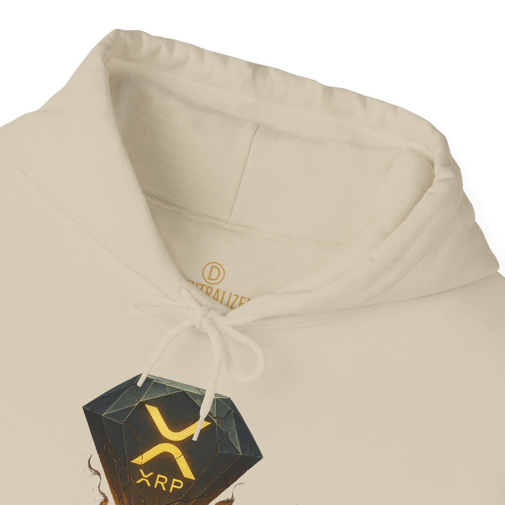 XRP Crypto Hoodie — "Pressure Built The Standard" Logo Pullover