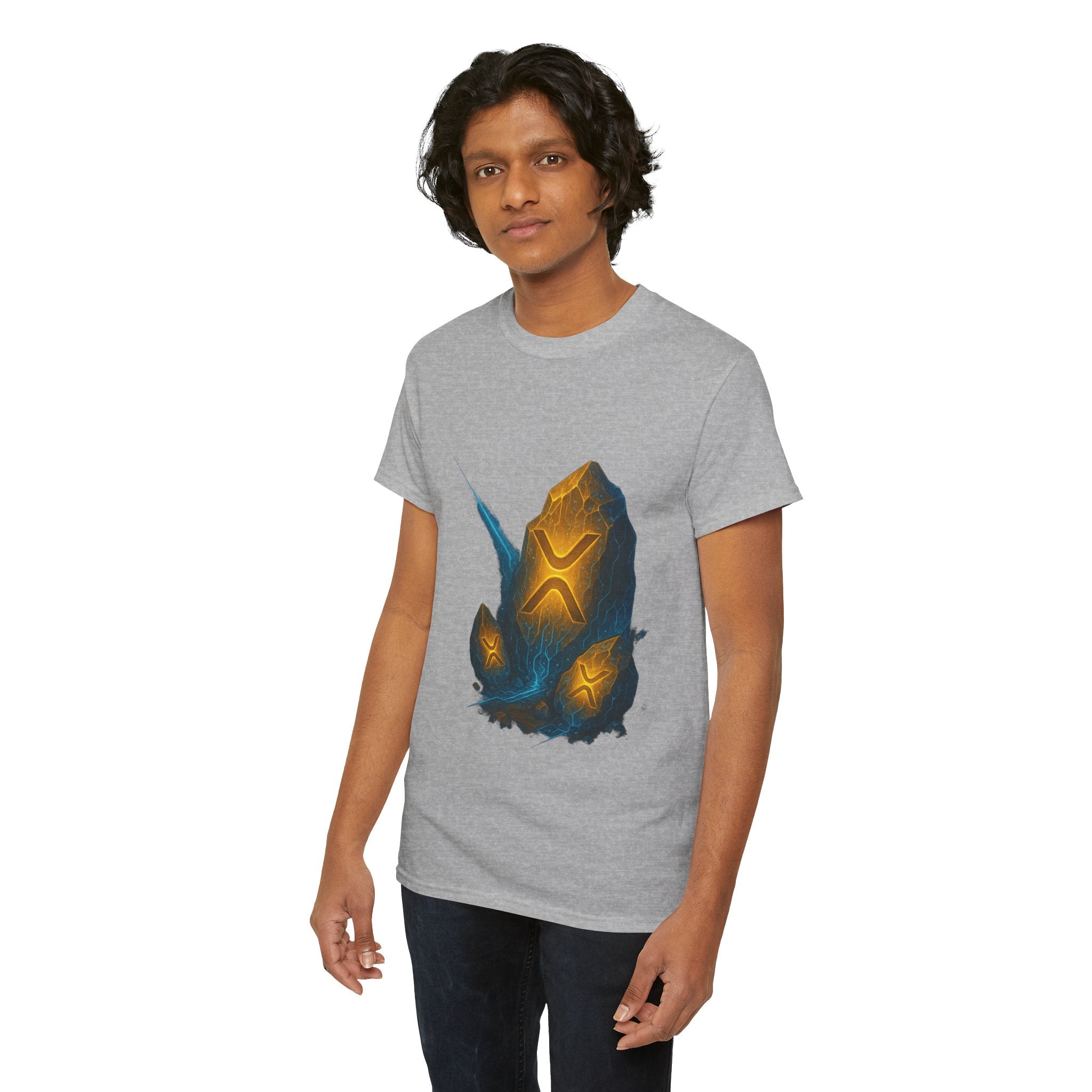 Rune Stone Graphic Tee — Glowing Mystic Rock T-Shirt