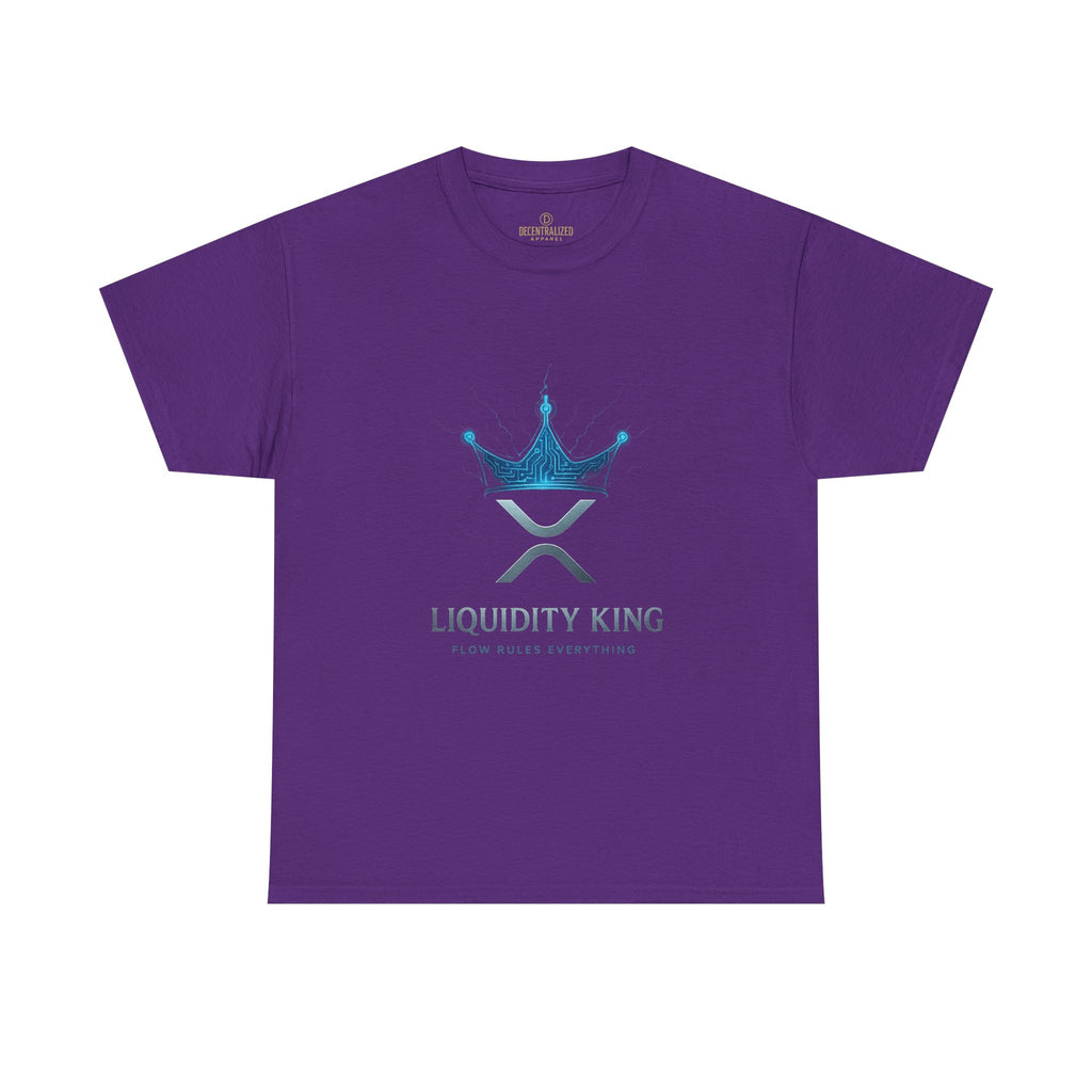 RIPPLE Liquidity King T-Shirt — Crypto XRP Crown Tee