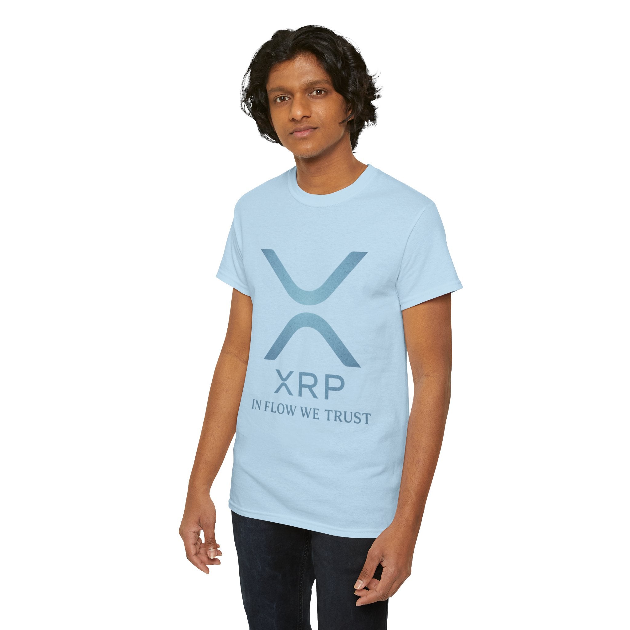 XRP Crypto Tee — "In Flow We Trust" Ripple Logo T-Shirt