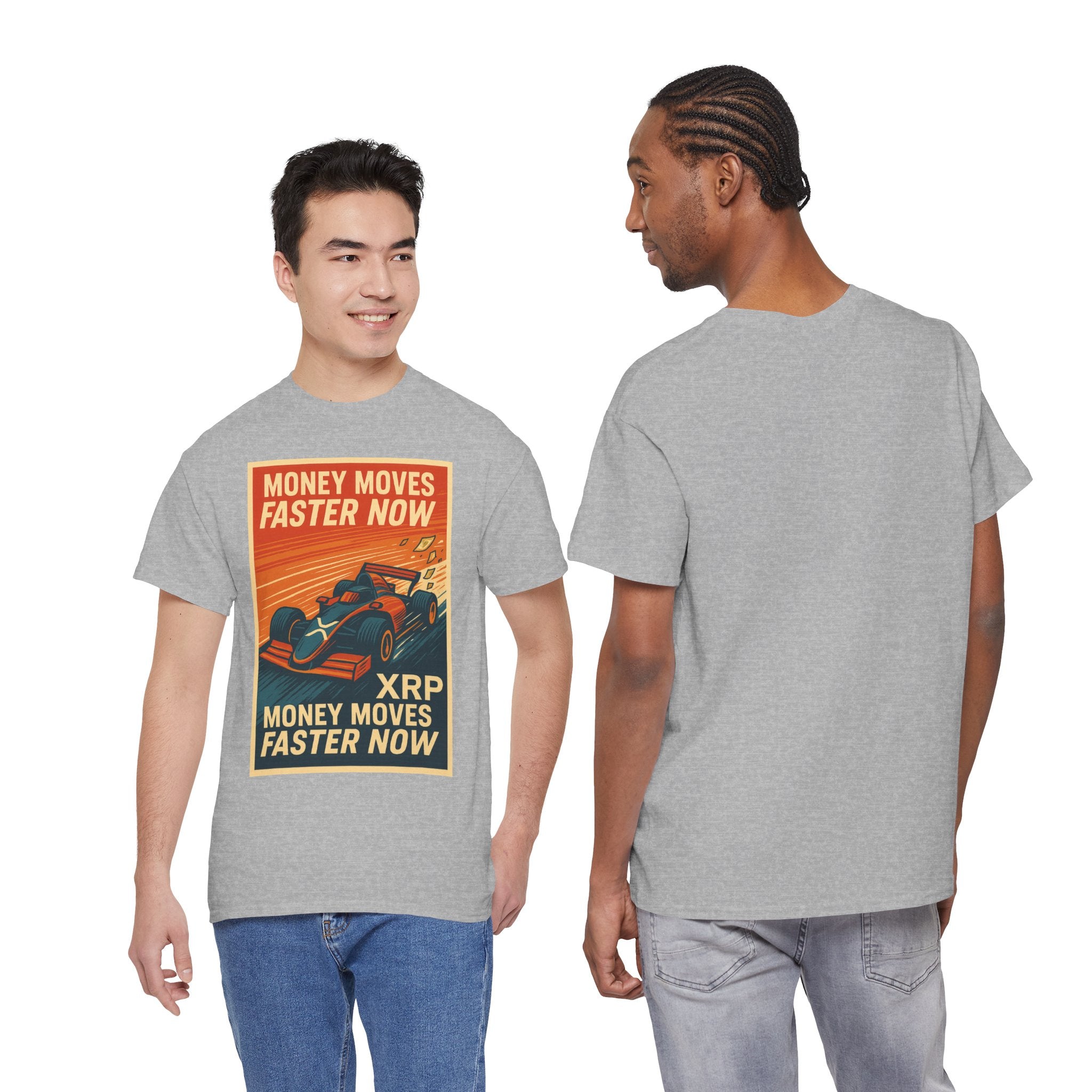 XRP 'Money Moves Faster Now' Racing Tee — Crypto Enthusiast T-Shirt